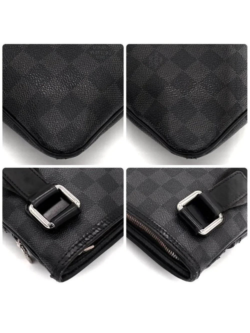 Louis Vuitton Damier Graphite Thomas Shoulder Bag Gray